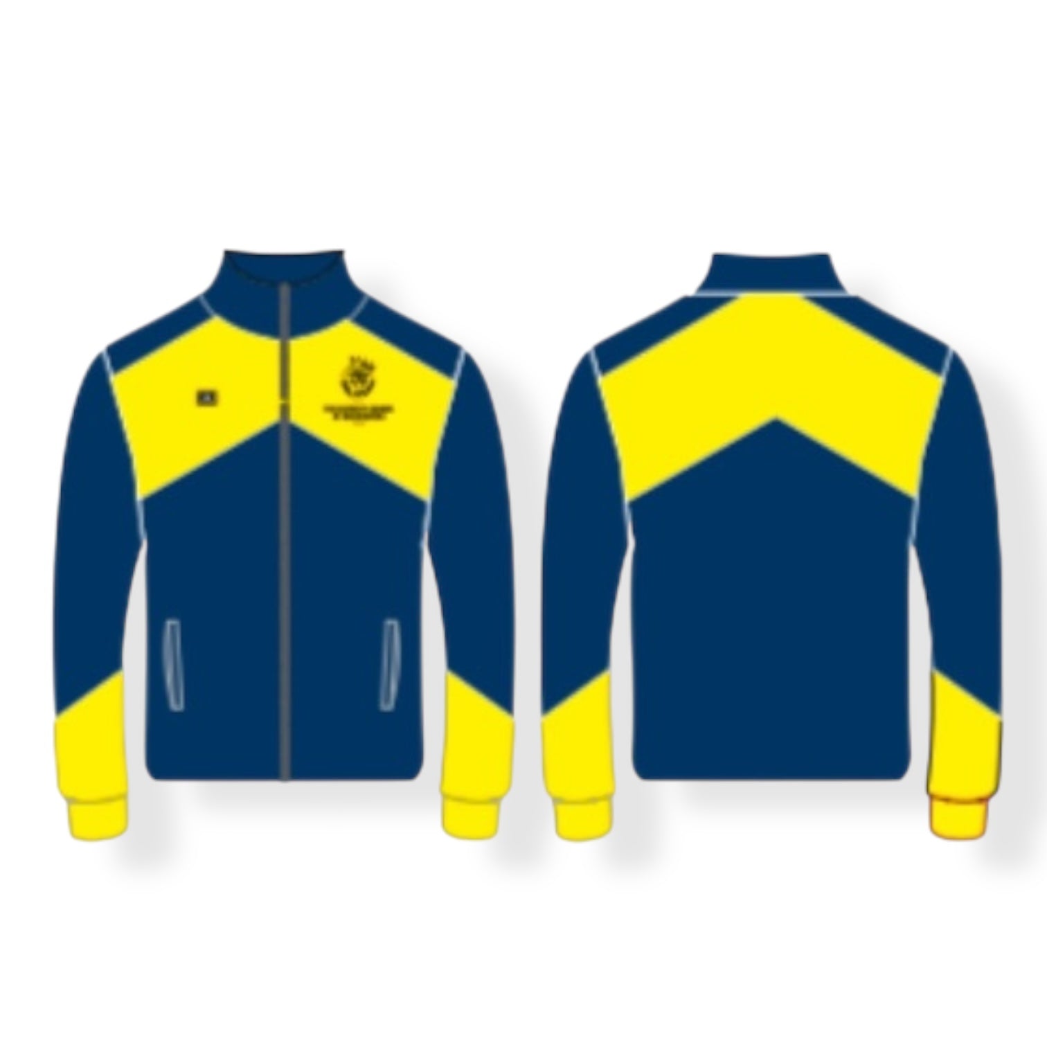 Nativity Navy Blue/Yellow Zip Up